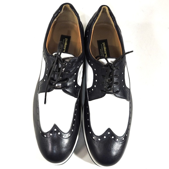 PAKERSON ?? MEN\'S BLUE & WHITE LEATHER FASHION OXFORD SHOES main image 7